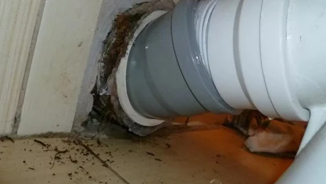 The Consequence of Not Sealing an Old Toilet Waste Pipe