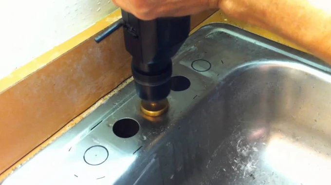 How to Drill a Hole in Metal Sink : Only Take 4 Steps