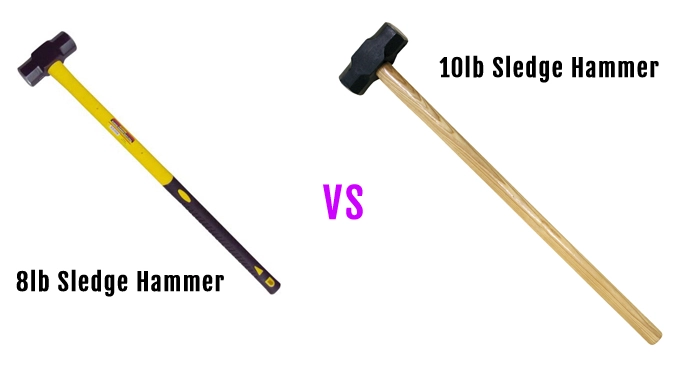 8lb VS 10lb Sledge Hammer