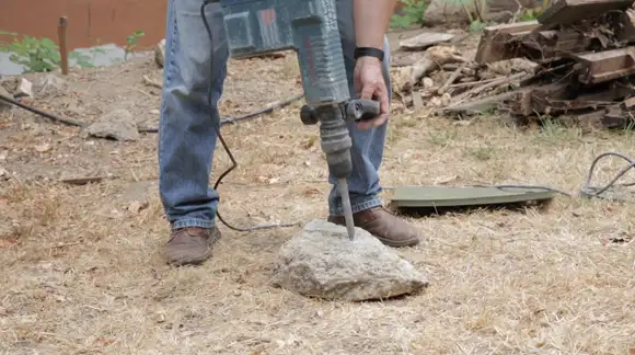 Can a demolition hammer break concrete
