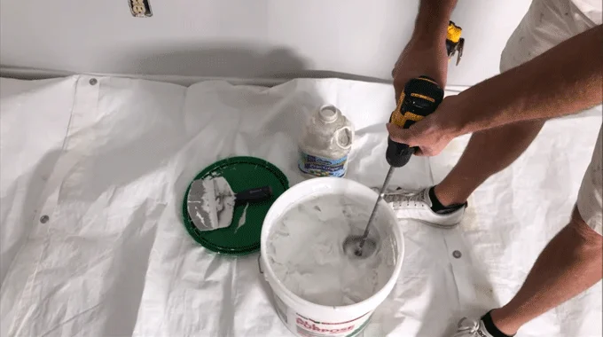 Drill for Mixing Drywall Mud