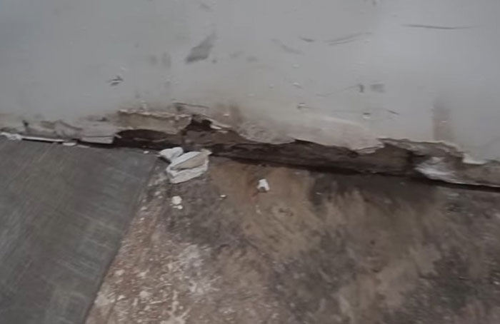 Drywall from Flooding Water Damage