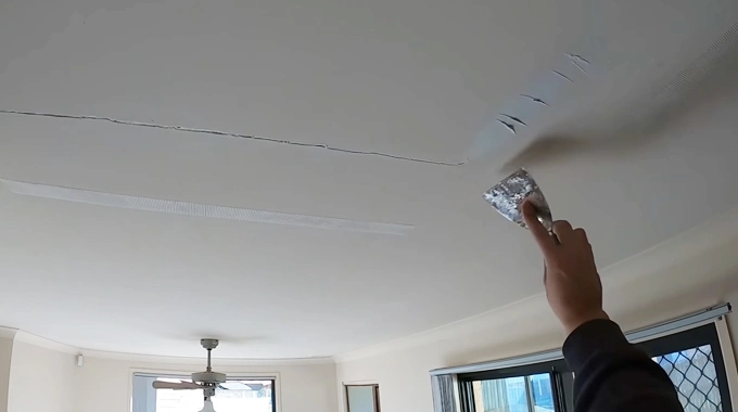 How to Fix Ceiling Drywall Crack