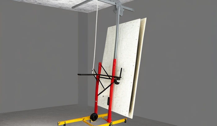 Adjusting drywall lift height for wall installation