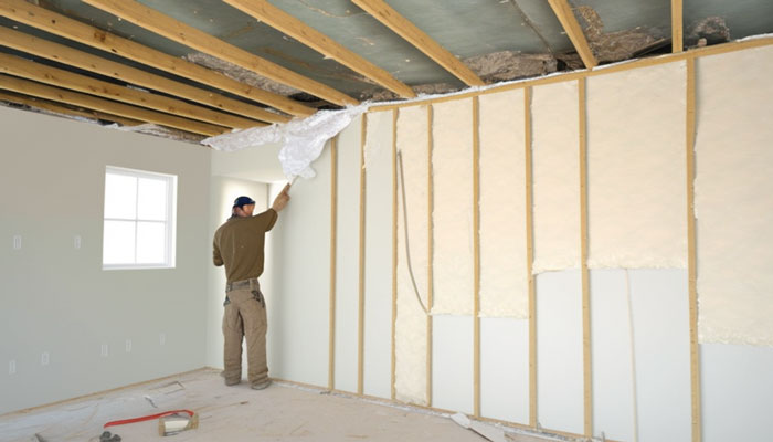 Inspecting drywall for cracks, mold, and moisture damage