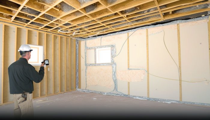 Repairing drywall issues found during inspection