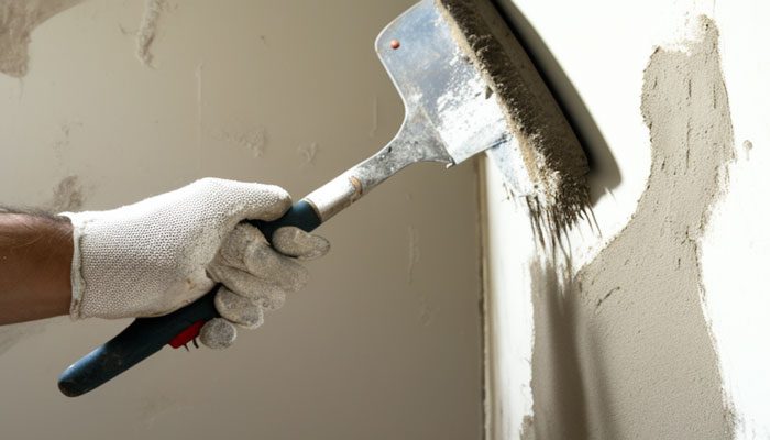 Using poor quality drywall mud that cracks easily