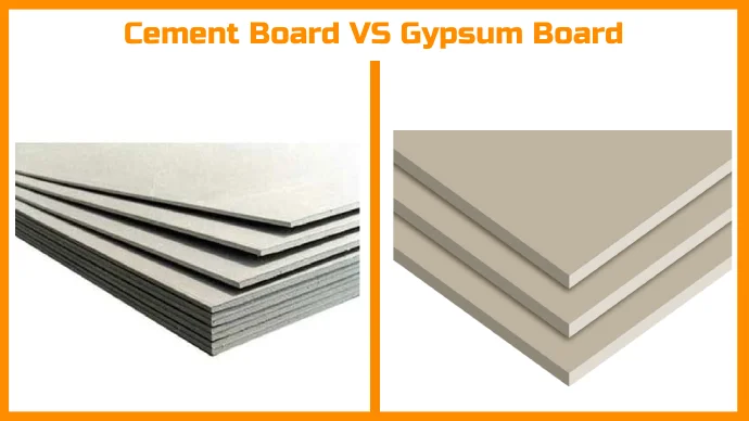 Cement Board vs Gypsum Board: 5 Notable Differences