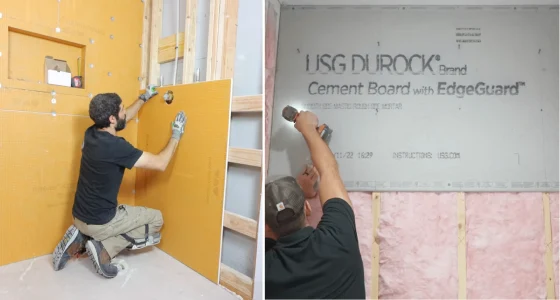 Difference Between Kerdi Board vs Cement Board