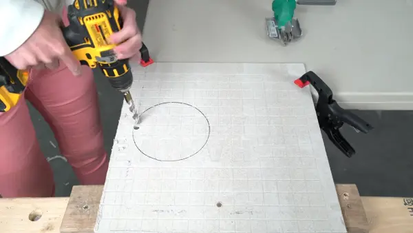 Is it possible to drill a hole in the cement board