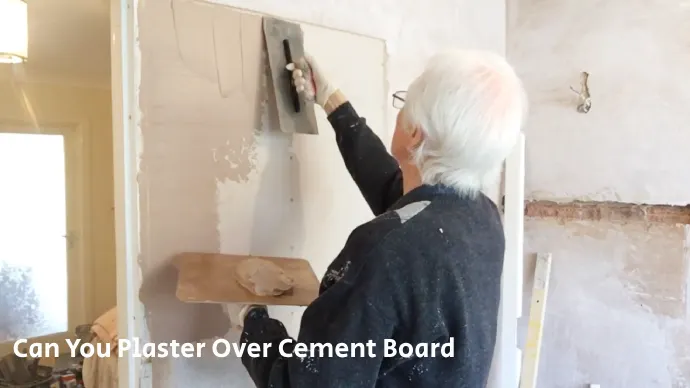can you plaster over cement board