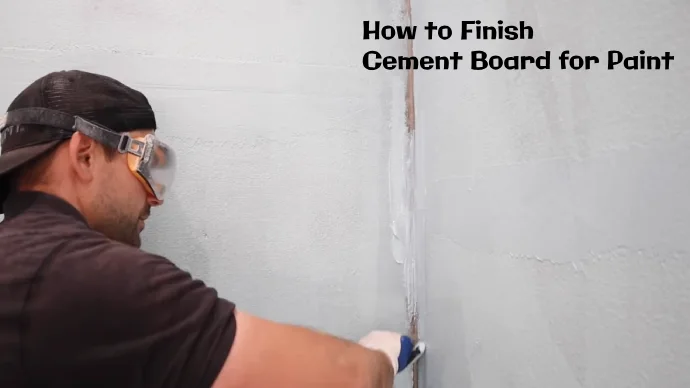 how to finish cement board for paint